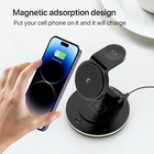 15W Fast Charger Foldable Wireless Charger Station Compatible with iPhone 15 14 13 12